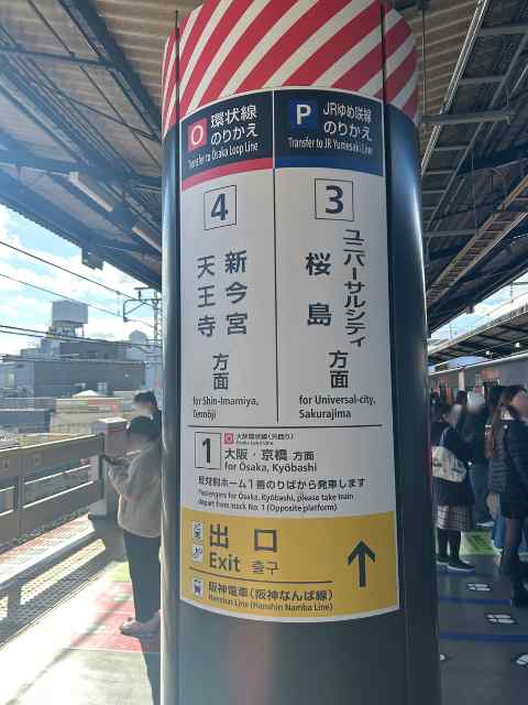 西九条駅の案内表示
