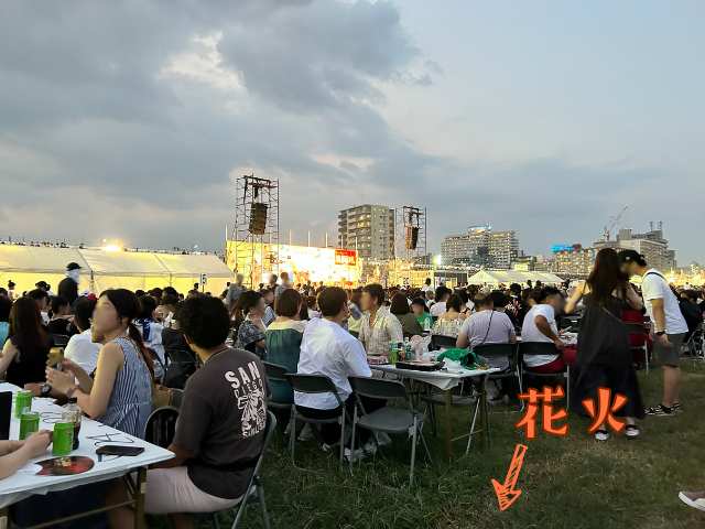 ステージシート後方からステージの見え方