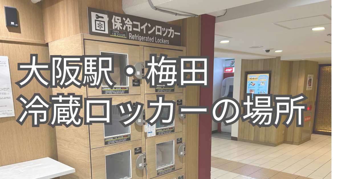 大阪駅・梅田で使える冷蔵ロッカーの場所完全ガイド｜改札外・営業時間 