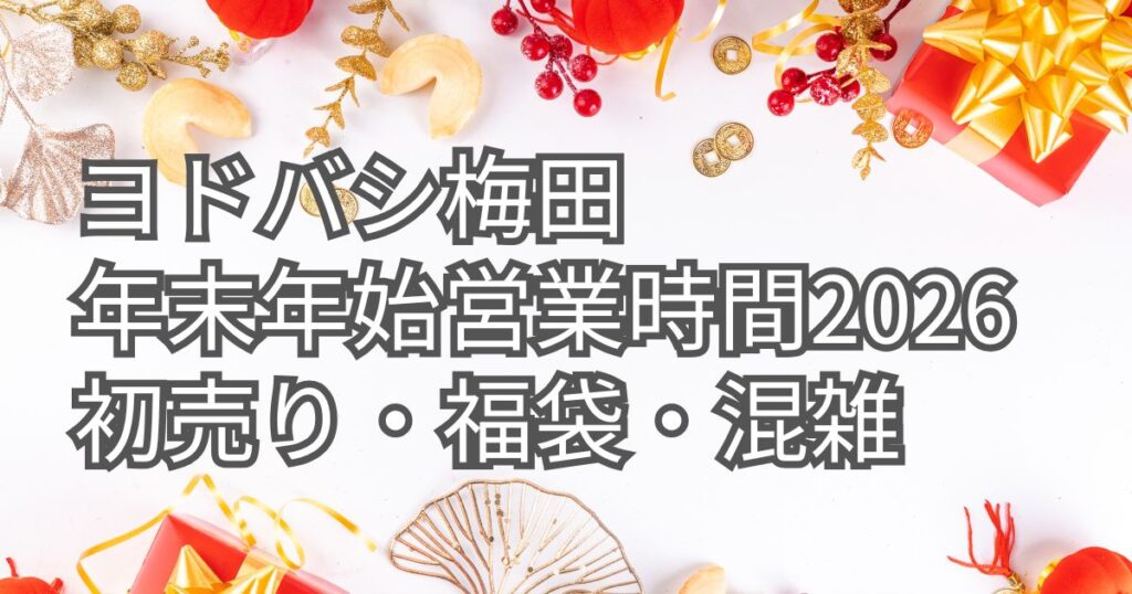 ヨドバシ梅田の年末年始営業時間2026｜初売り・福袋・混雑回避まとめ